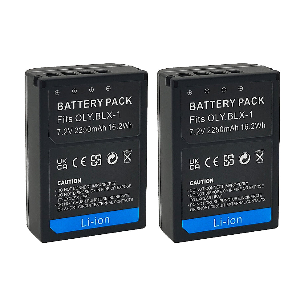 For Olympus BLX-1 Battery OM-1 OM-1 Mark II 2250mAh Camera Batteries