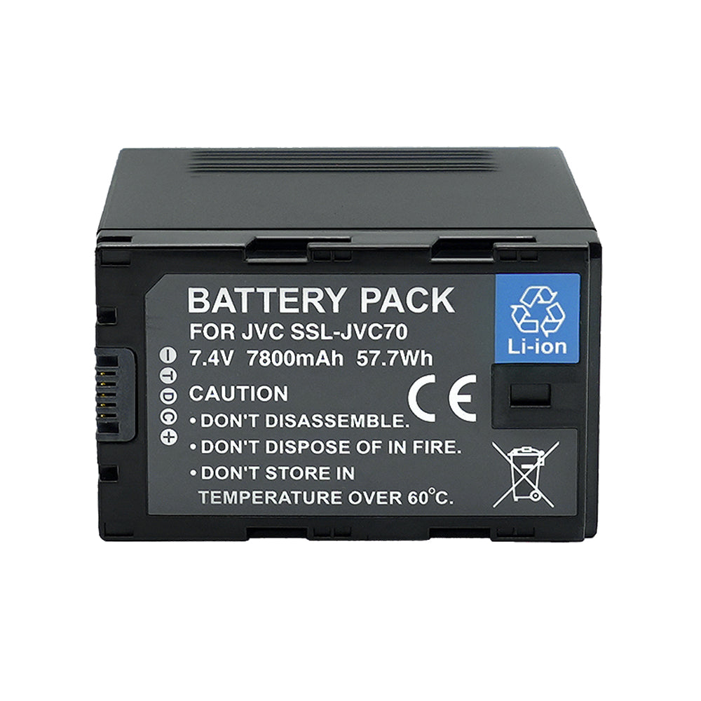 For JVC Battery SSL-JVC70 7800mAh Camera Batteries
