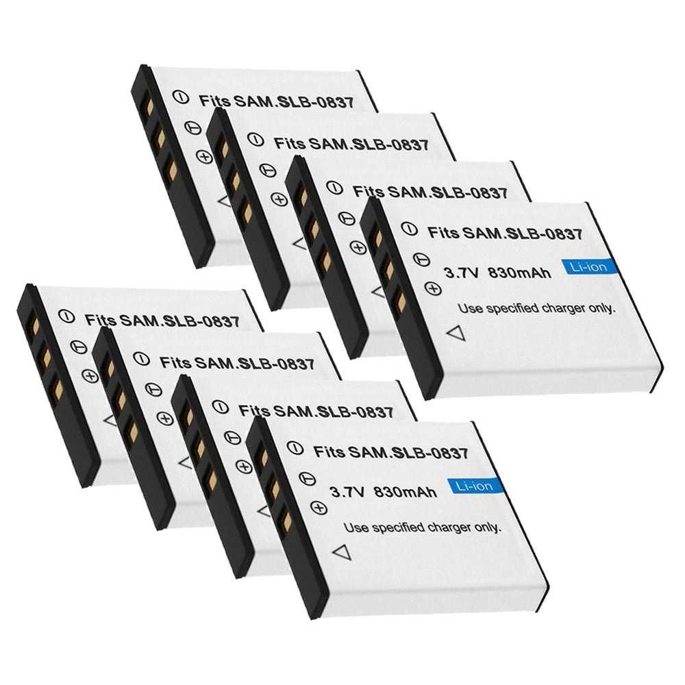 For Samsung SLB-0837 Battery Digimax i6 Digimax L50 Digimax L60 Digimax L73 Digimax L80 830mAh Camera Batteries