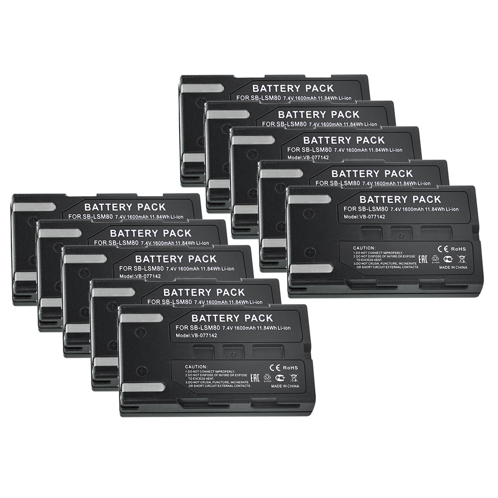 For Samsung SB-LSM80 Battery  SC-D263 SC-D351 SC-D352 SC-D353 SC-D354 1000mAh Camera Batteries
