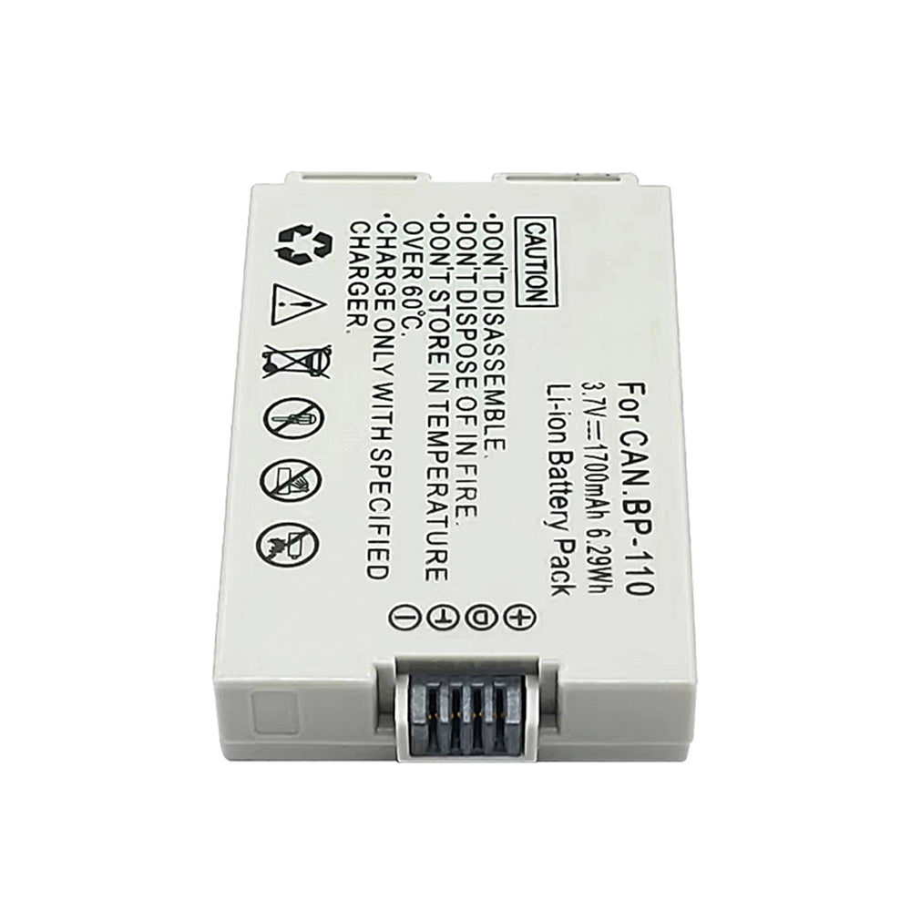 For Canon BP-110 BP110 Battery VIXIA HF R20 HFR20 R205 HFR205 1150mAh Camera Batteries