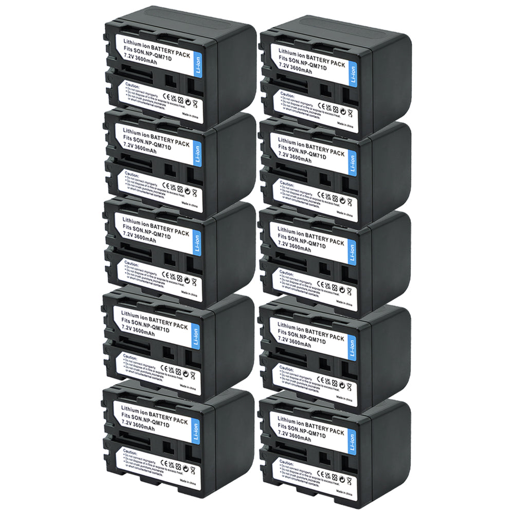 3600mAh NP-QM71D Battery Compatible with Sony  CCD-TRV106 CCD-TRV108 CCD-TRV116 Camera Batteries