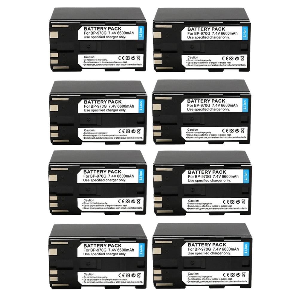 For Canon BP970G Battery C2 DM-MV1 C100 6600mAh Camera Batteries