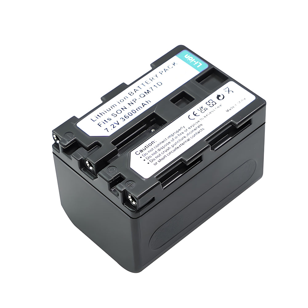 3600mAh NP-QM71D Battery Compatible with Sony  CCD-TRV106 CCD-TRV108 CCD-TRV116 Camera Batteries