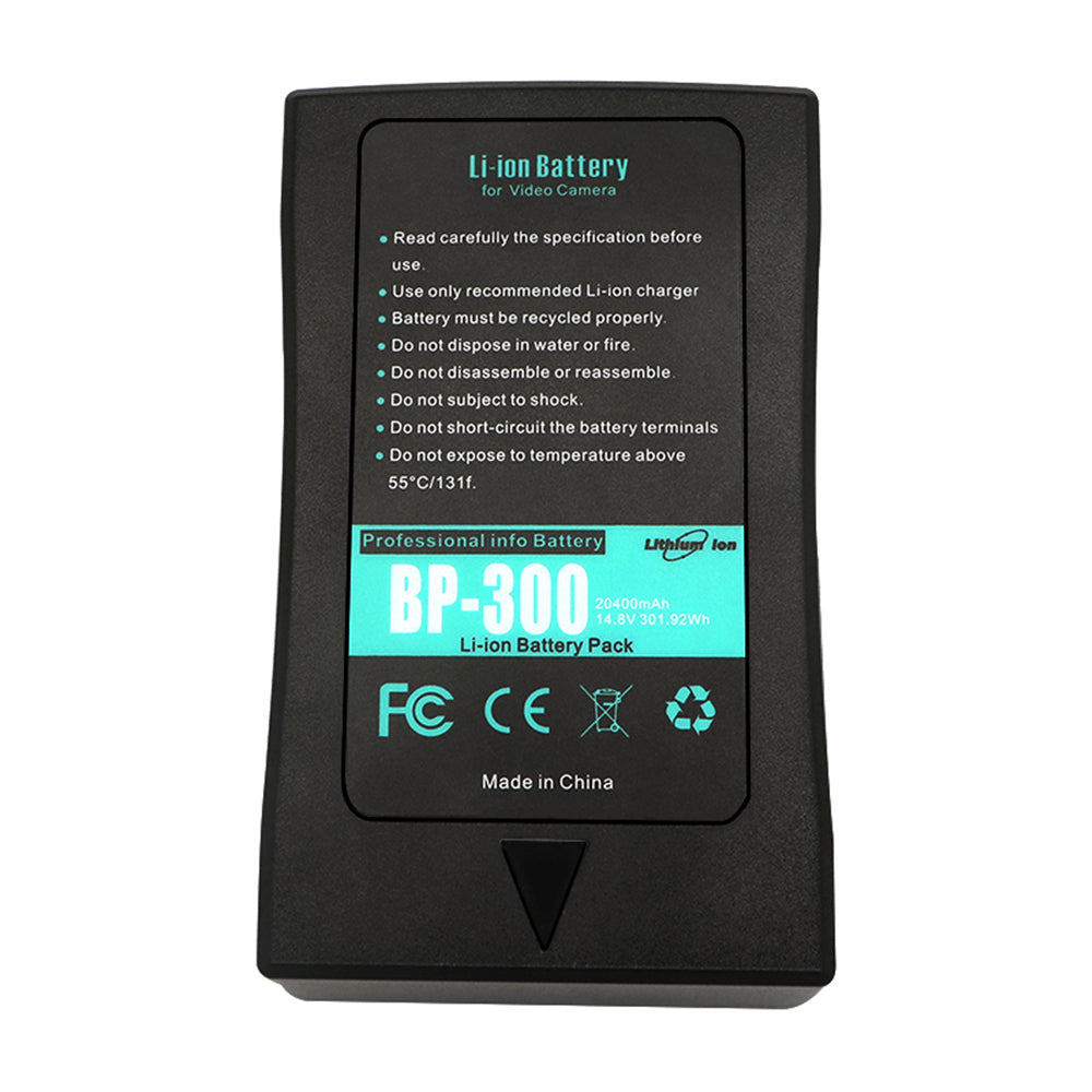 For Sony BP-300W Battery Broadcast Camera V-Mount V-Mount / V-Lock Battery BP-65H 20400mAh Camera Batteries