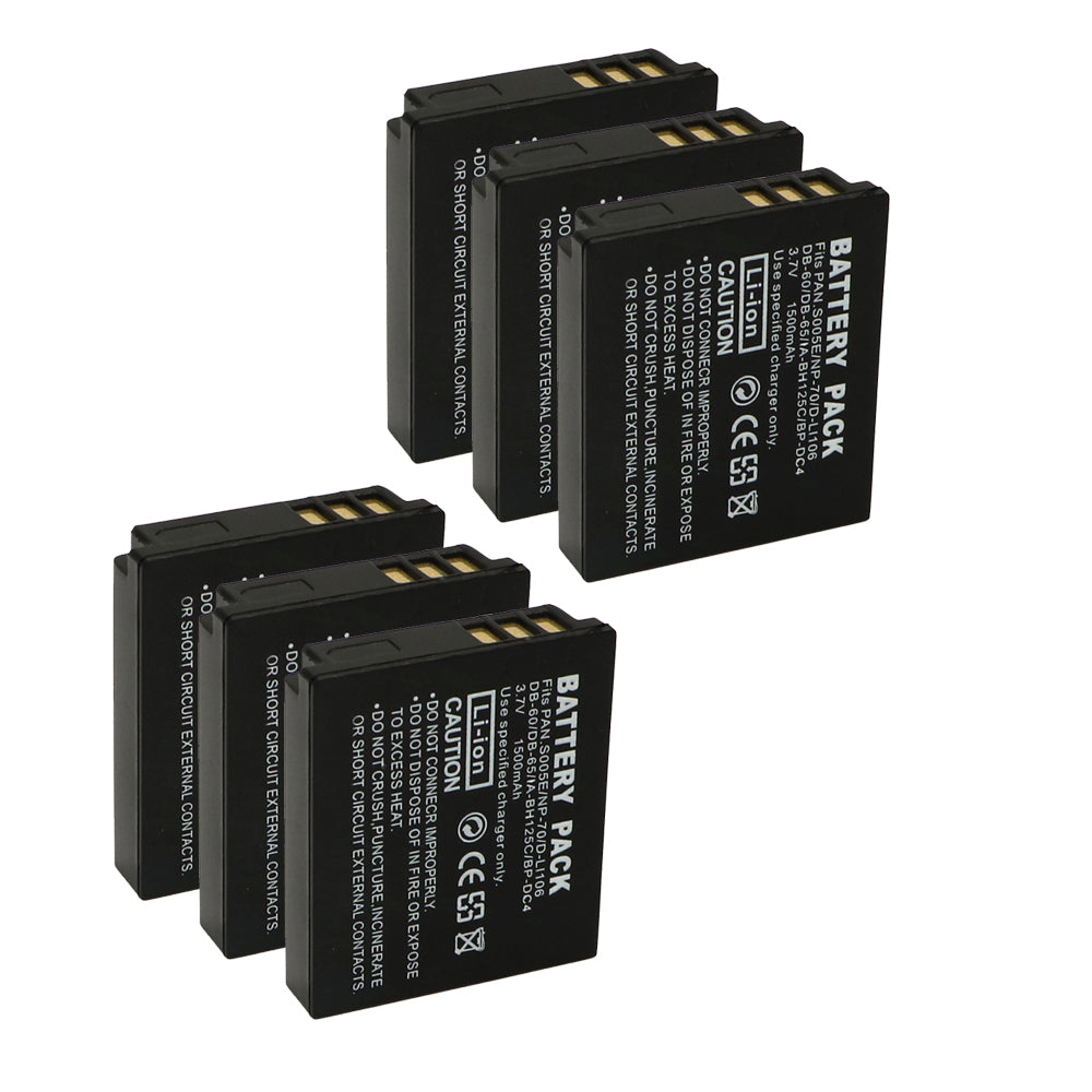 DB-60 DB-65 Battery Replacement for Ricoh  BJ-6 GR, GR Digital, GR Digital II, GR Digital III, GR Digital IV Digital Camera