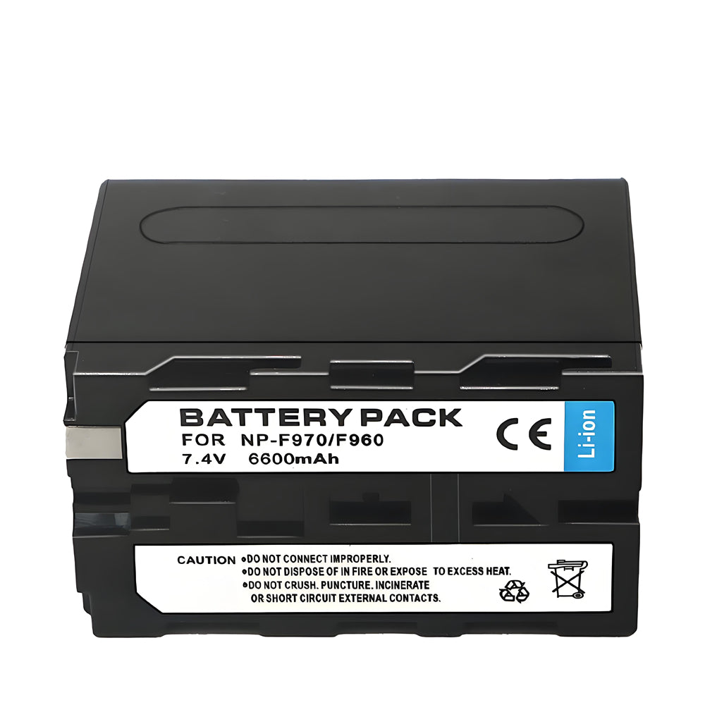 NP-F970 Battery 6600mAh for Sony NP-F970 F960 F950 F930 F550 F570 F750 Camera Batteries