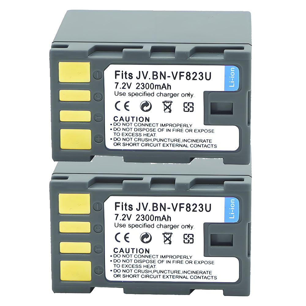 For JVC BN-VF823 BN-VF823U Battery GZ-HD300AUS, GZ-HD300B 2300mAh Camera Batteries