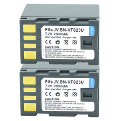 For JVC BN-VF823 BN-VF823U Battery GZ-HD300AUS, GZ-HD300B 2300mAh Camera Batteries