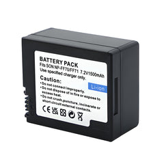 For Sony NP-FF70 NP-FF71 NP-FF71S Battery DCR-HC1000, DCR-HC1000E 1500mAh Camera Batteries