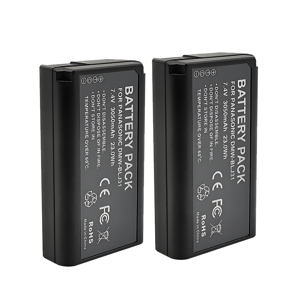 For Panasonic DMW-BLJ31 Battery Lumix DC-S1, DC-S1H, S1R, DMW-BGS1R 3050mAh Digital Camera Batteries