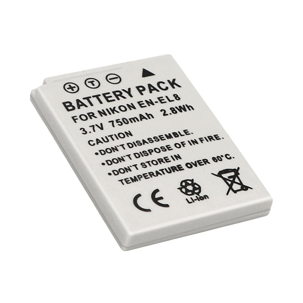 For Nikon EN-EL8 Battery Nikon Coolpix P1 P2 Coolpix S1 S2 S3 S5 S6 S7 Coolpix S50 S50c 750mAh Camera Batteries