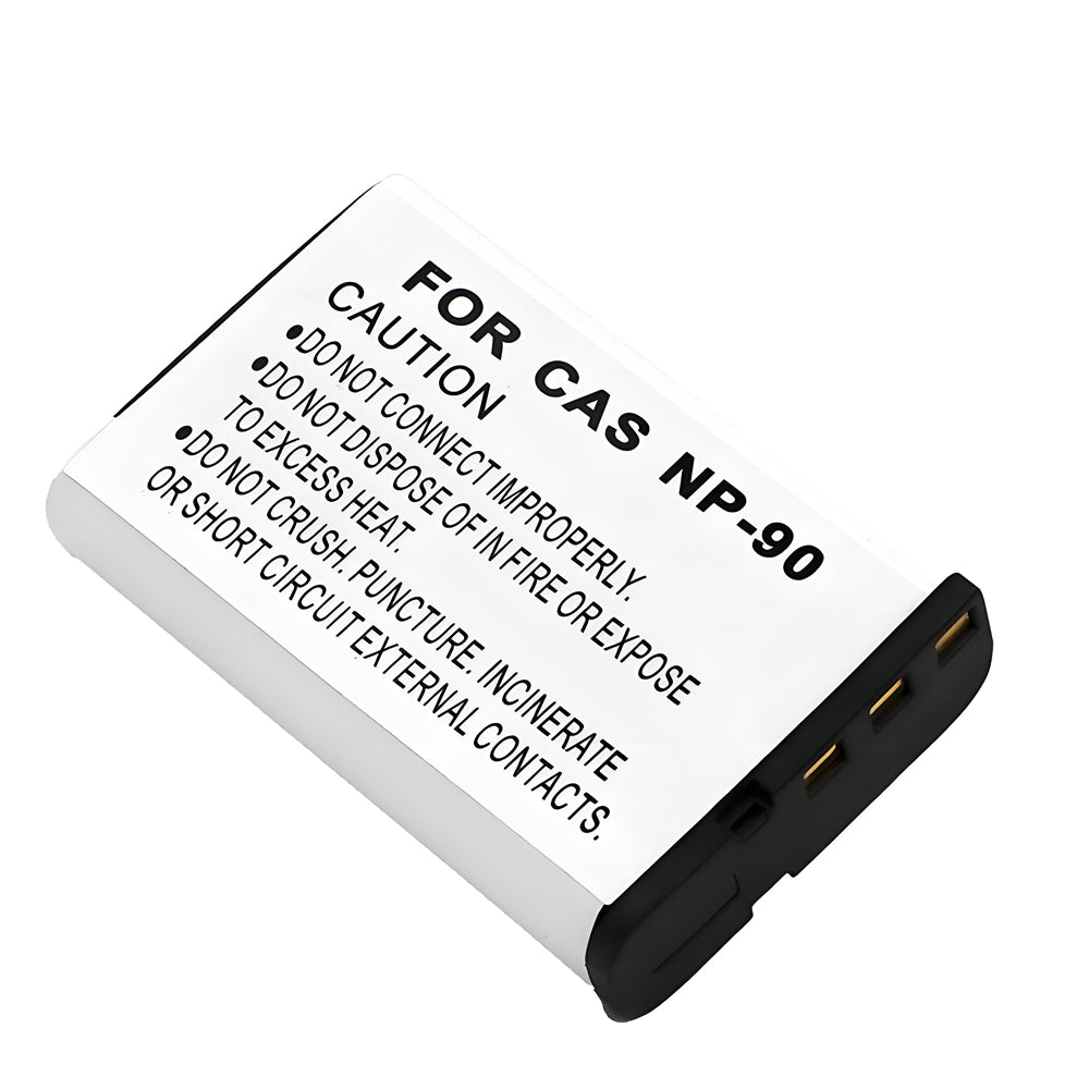 For Casio CNP-90 Battery NP-90DBA Casio BC-90L Charger, Casio Exilim EX-H20G, 1950mAh Camera Batteries