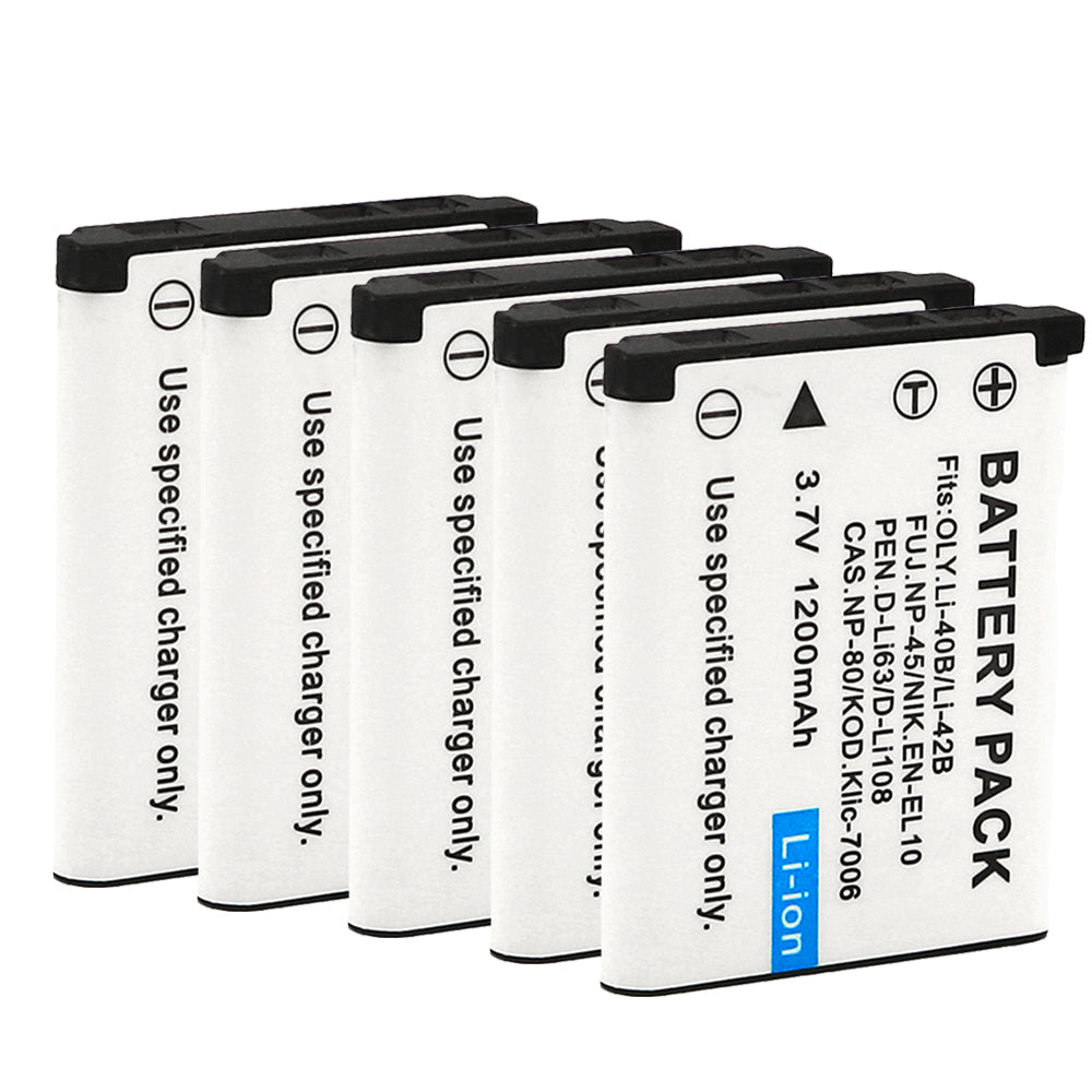 For Nikon EN-EL10 Battery Coolpix S60 S80 S200 S202 S203 1200mAh Camera Batteries