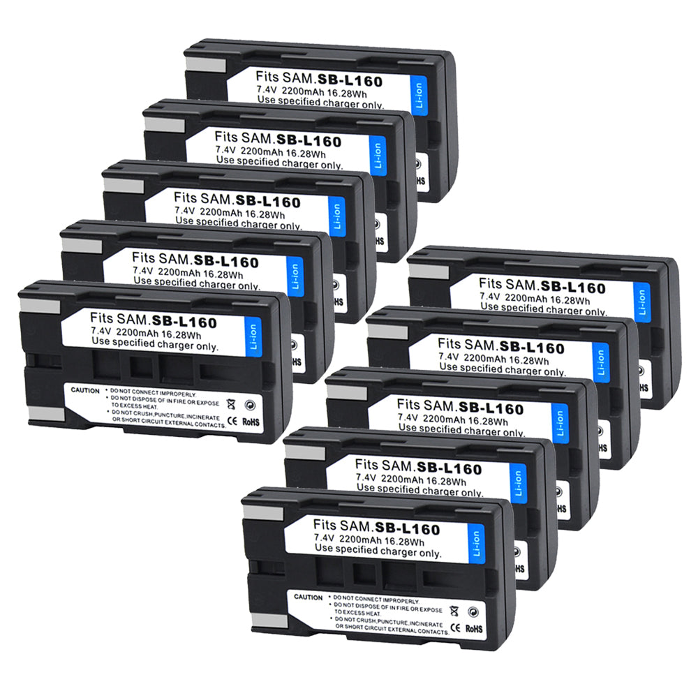 For Samsung SB-L160 Battery SC-L520, SC-L530, SC-L550 SC-L600 2200mAh Camera Batteries