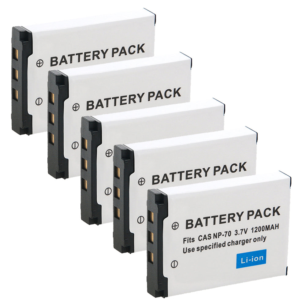 For Casio NP70 NP-70 CNP70 Battery BC-70L Exilim Zoom EX-Z150 EX-Z155 EX-Z250 1200mAh Camera Batteries