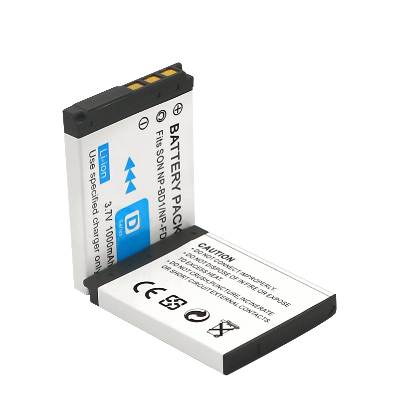 1-Pack Battery and USB Charger Replacement for Sony NP-BD1 FD1 Battery, Sony BC-CSD BC-CS3 Charger, Sony Cyber-shot DSC-TX1, Cyber-shot DSC-G3, Cyber-shot DSC-T2, Cyber-shot DSC-T70 Cameras