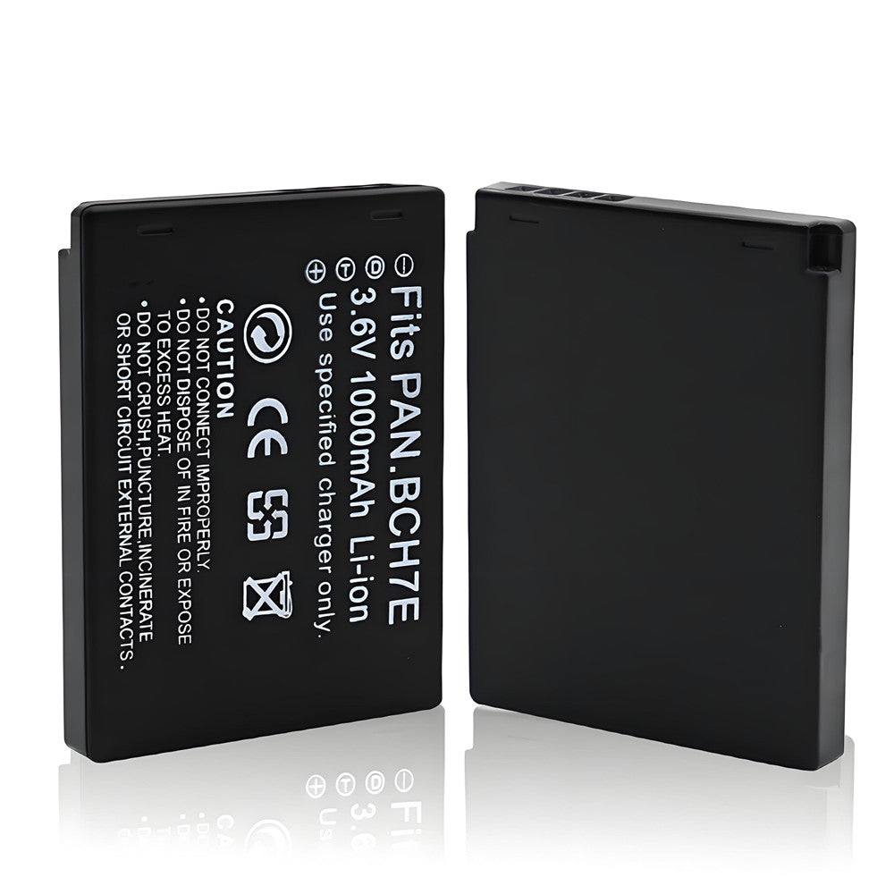 For Panasonic DMW-BCH7E Battery DMW-BCH7 DMW-BCH7PP DMC-FP1 DMCFP2 DMCFP3 1000mAh Camera Batteries