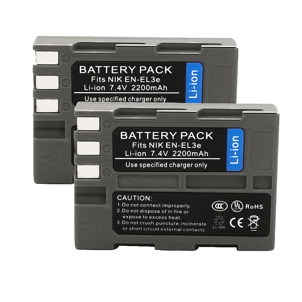 For Nikon EN-EL3E Battery Nikon D100 D100SLR D200 D300 D300S 2200mAh Camera Batteries