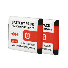 For Sony NP-BG1/NP-FG1 Battery Cyber-shot DSC-H3 H7 H9 1300mAh Camera Batteries