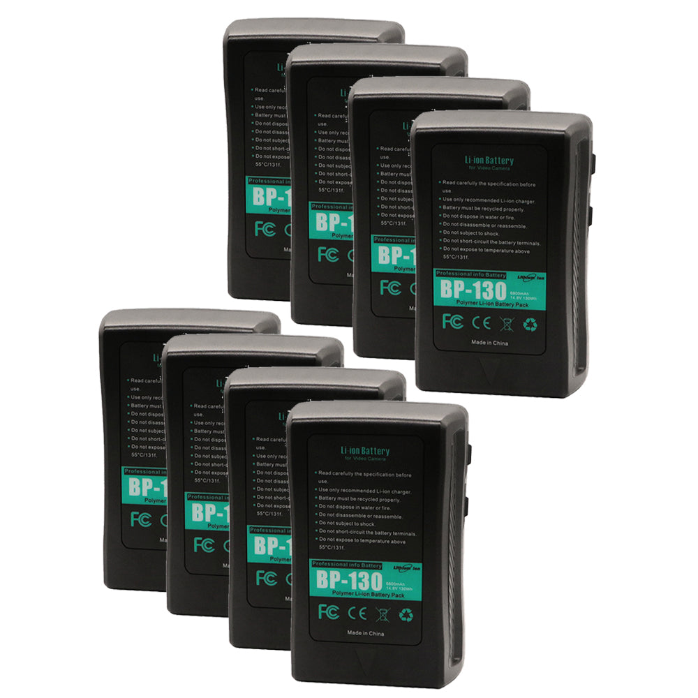 For Sony BP-130W Battery Broadcast Camera V-Mount V-Mount / V-Lock Battery BP-65H 8800mAh Camera Batteries