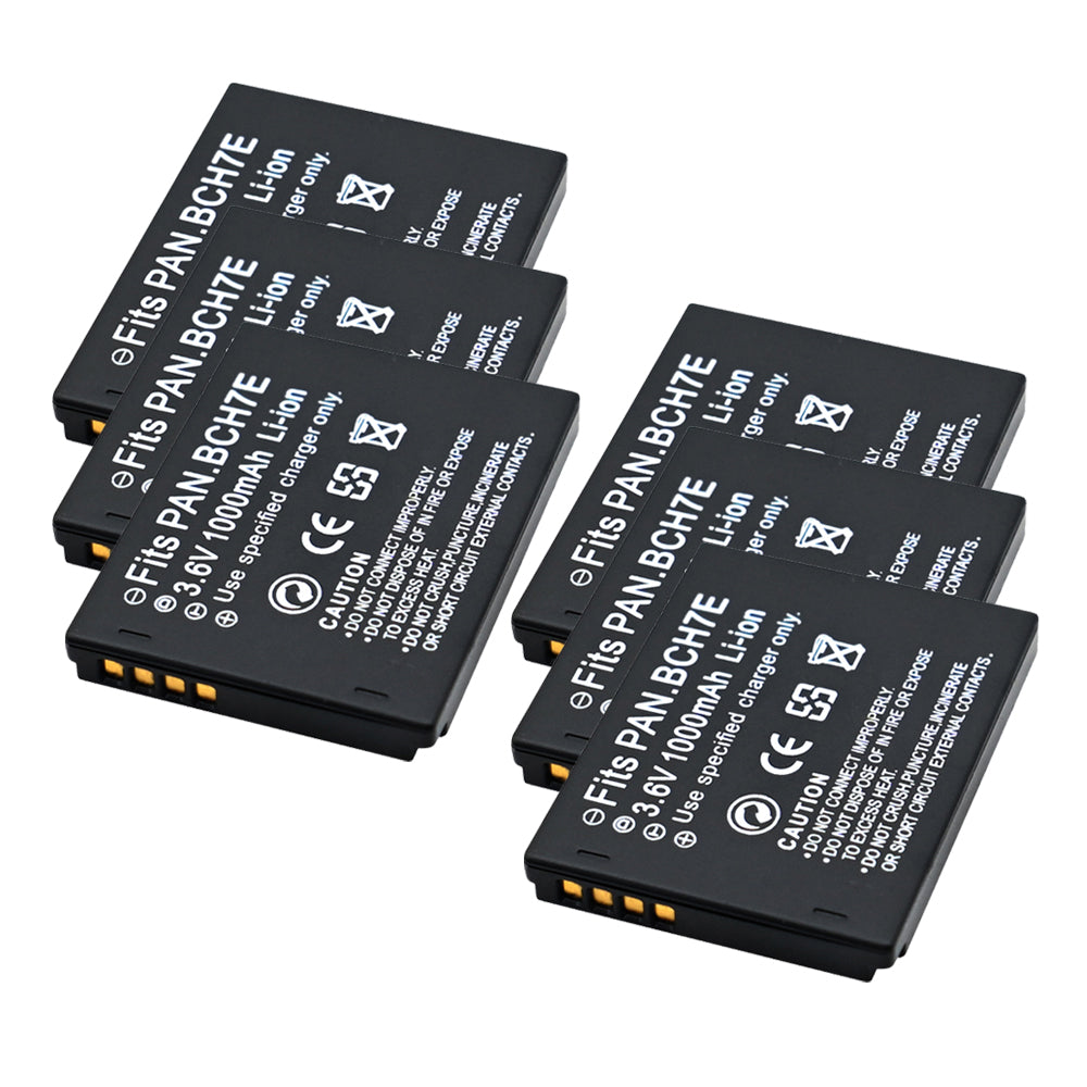 For Panasonic DMW-BCH7E Battery DMW-BCH7 DMW-BCH7PP DMC-FP1 DMCFP2 DMCFP3 1000mAh Camera Batteries