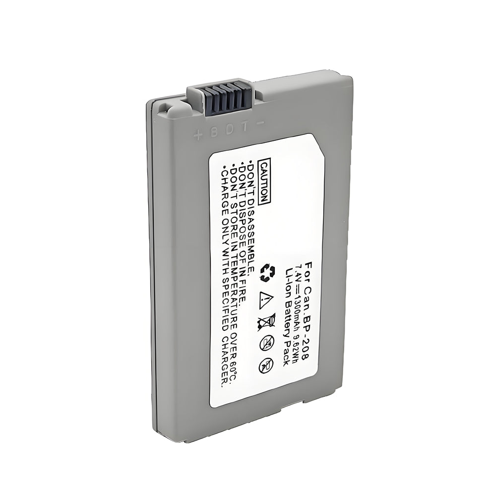 For Canon BP-208 Battery DC10 IViS DC22  MVX1Si 1300mAh Camera Batteries