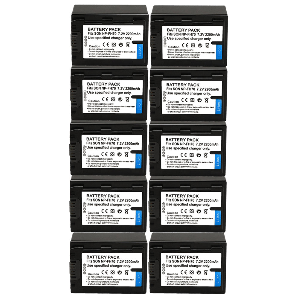 For Sony NP-FH70 H Series Battery DCR-DVD650 SR42 SR45 DCR-HC20 DCR-HC21 DCR-HC22 2200mAh Camera Batteries