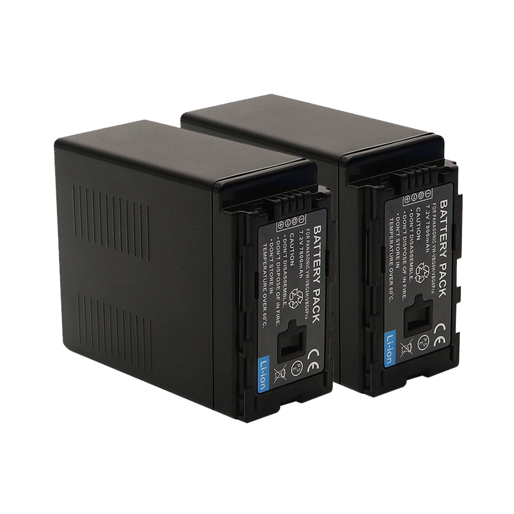 For Panasonic VW-VBG6H Camcorder Battery High Capacity AG-AC160A AC7 AC130A HMC40 HMC70 HMC150 7800mAh Camera Batteries