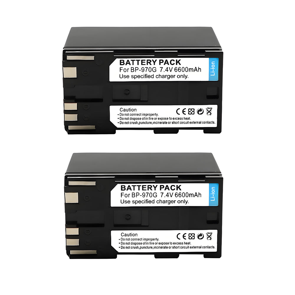 For Canon BP970G Battery C2 DM-MV1 C100 6600mAh Camera Batteries