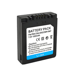 For Panasonic CGA-S002, CGA-S002A Battery DMW-BM7 DMC-FZ1, DMC-FZ2 1000mAh Camera Batteries