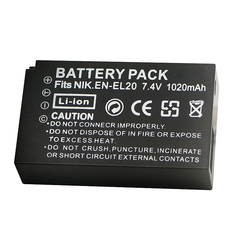 ENEL20, EN-EL20a Batteries and USB Battery Charger for Nikon Coolpix P950, P1000, DL24-500, Coolpix A, 1 AW1, 1 J1, 1 J2, 1 J3, 1 S1, 1 V3 Digital Camera