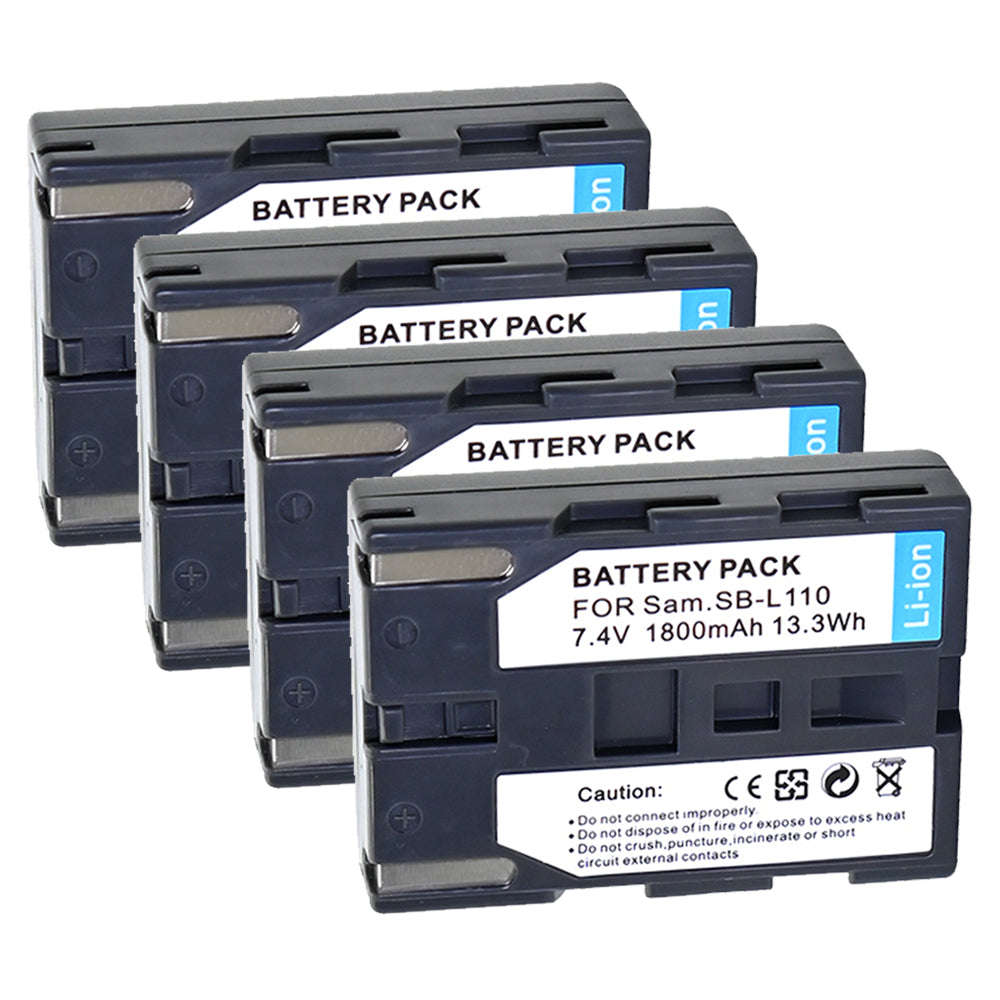 For Samsung SB-L110 SB-LS110 Battery SC-D130 SC-D180 SC-D190 SC-D20 SC-D21 SC-D22 1800mAh Camera Batteries