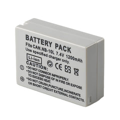 For Canon NB-10L NB10LH Battery PowerShot G1 X G15 1200mAh Camera Batteries