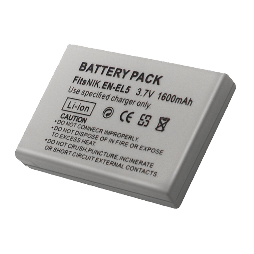 For Nikon EN-EL5 Battery Nikon CoolPix 3700, 4200, 5200, 5900, 7900, P3, P4, P80, P90, P100 1600mAh Camera Batteries