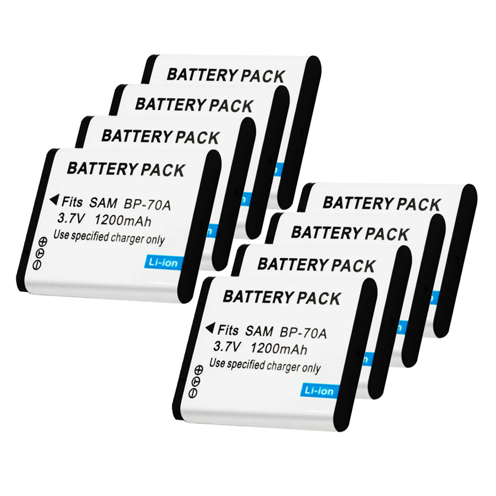 For Samsung BP-70A Battery AQ100, DV50, DV90, DV100, DV101, DV150F 1200mAh Camera Batteries