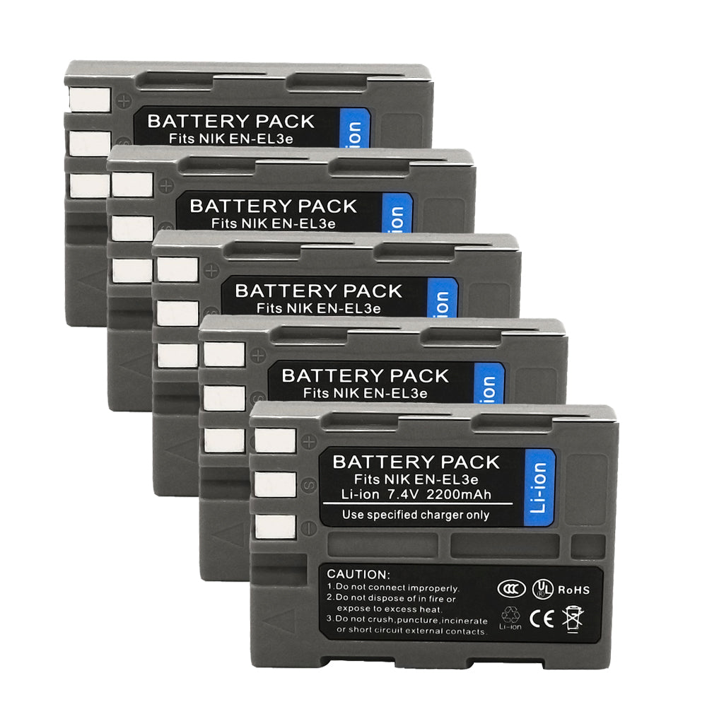 For Nikon EN-EL3E Battery Nikon D100 D100SLR D200 D300 D300S 2200mAh Camera Batteries