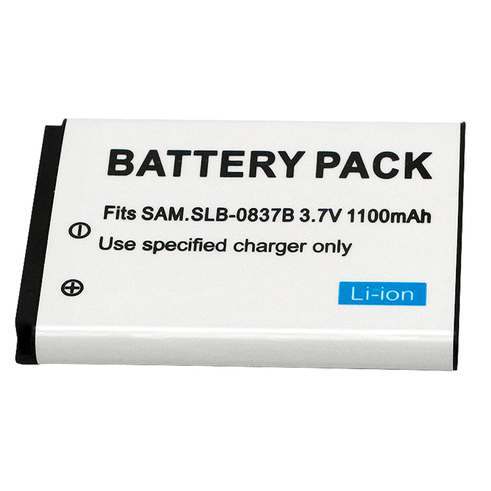 For Samsung SLB-0837B Battery Digimax SL201,L70,L70B, L83T, L85T,L201,L301 1100 MAh Camera Batteries