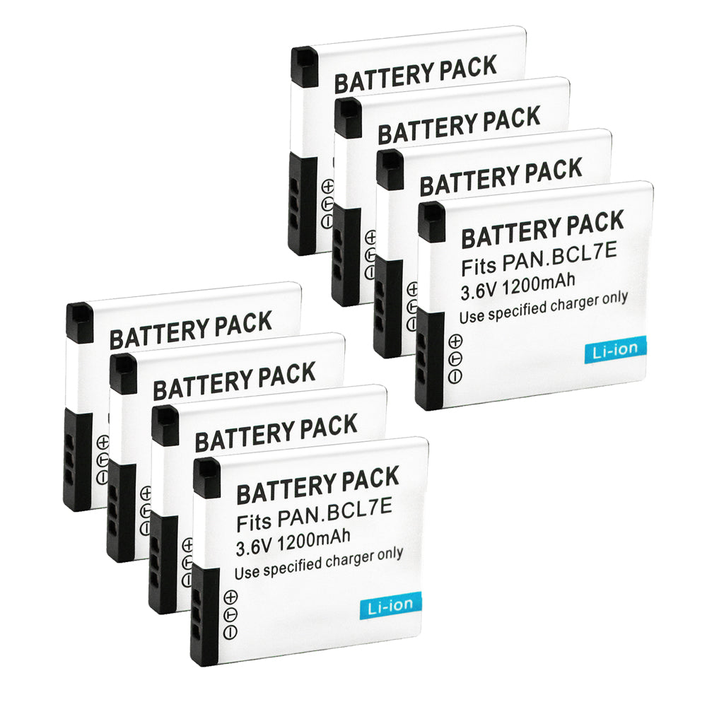 For Panasonic DMW-BCL7E Battery Lumix DMC-F5, DMC-FH10, DMC-FS50 1200mAh Camera Batteries
