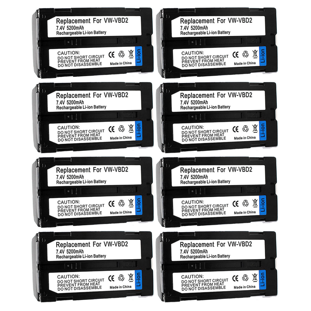 For JVC VW-VBD2 Battery Replacement  CGR-B202A, CGR-B/403 5200mAh Camera Batteries