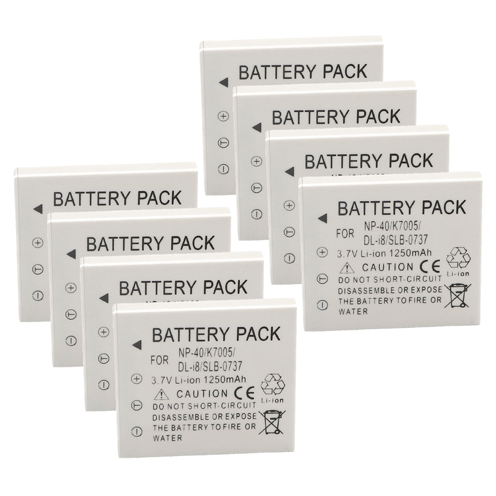 For Samsung SLB-0737 Battery SBC-L5 Charger Digimax I6, Digimax L50, Digimax L60 Camera Batteries