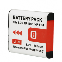 Battery X2 + Slim USB Charger for Sony NP-BG1 NP-FG1 Battery Sony Cybershot DSC-HX5V, DSC-HX9V, DSC-W30, DSC-W35, DSC-W50, DSC-W55, DSC-W70, DSC-W80, DSC-W290, DSC-H10, H20, H50, H55, H70, H90