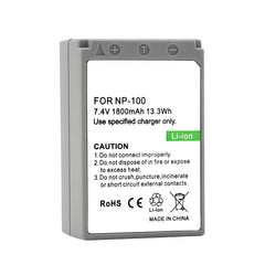 For Casio CNP100 Battery Exilim Pro EX-F1, Casio Exilim Pro EX-F1BK 1800mAh Camera Batteries