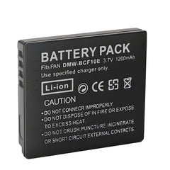 For Panasonic DMW-BCF10 DMW-BCF10E Battery Replacement DE-A59 DE-A59B, DE-A60 DMC-FS10 Lumix DMC-FS11 1200mAh Camera Batteries