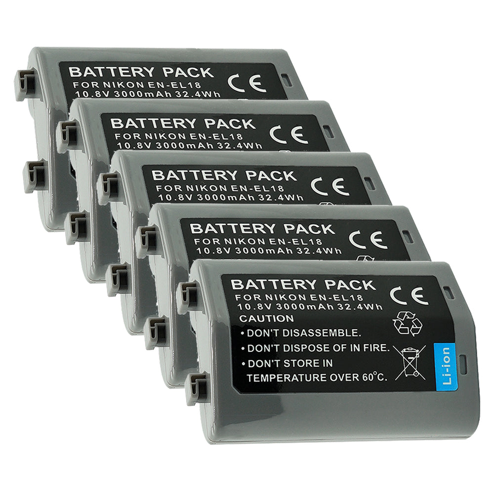 For Nikon EN-EL18, EN-EL18a, EN-EL18b, EN-EL18c Battery Nikon D4, D4S, D5, D6, D850 3000mAh Camera Batteries