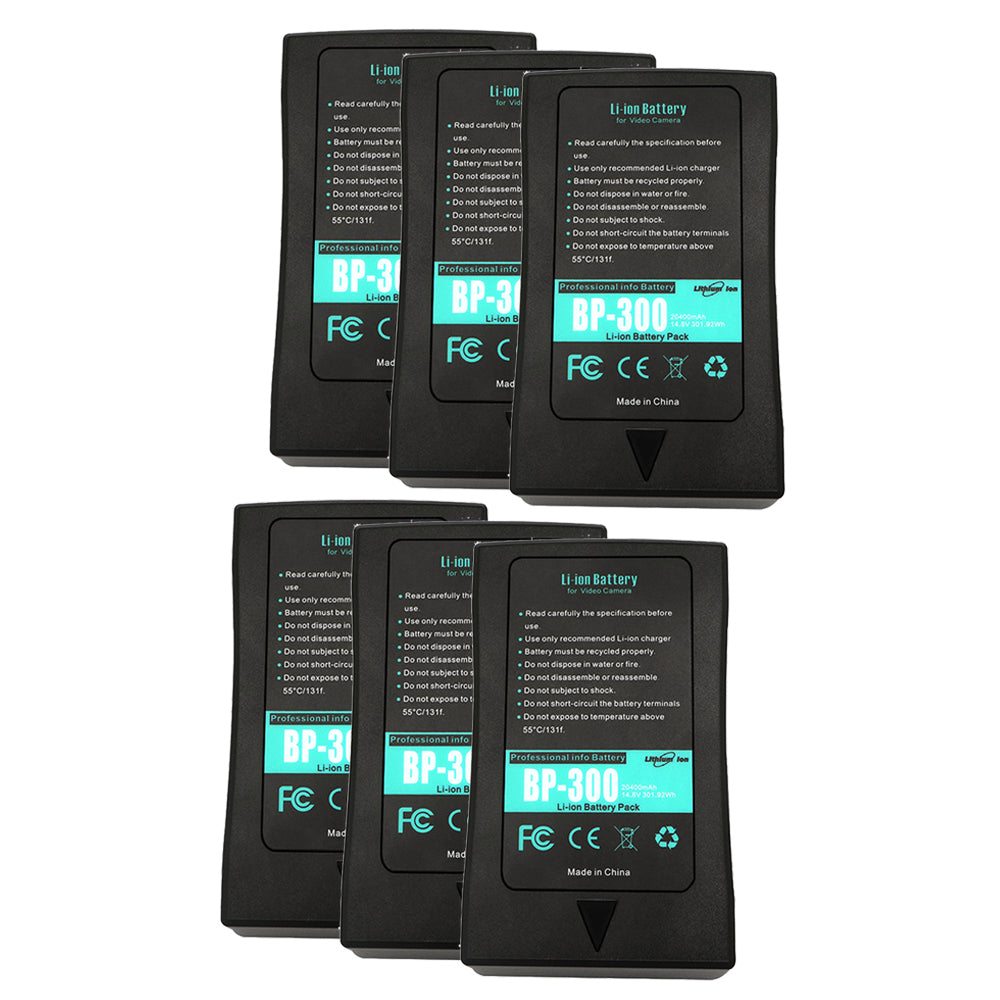 For Sony BP-300W Battery Broadcast Camera V-Mount V-Mount / V-Lock Battery BP-65H 20400mAh Camera Batteries