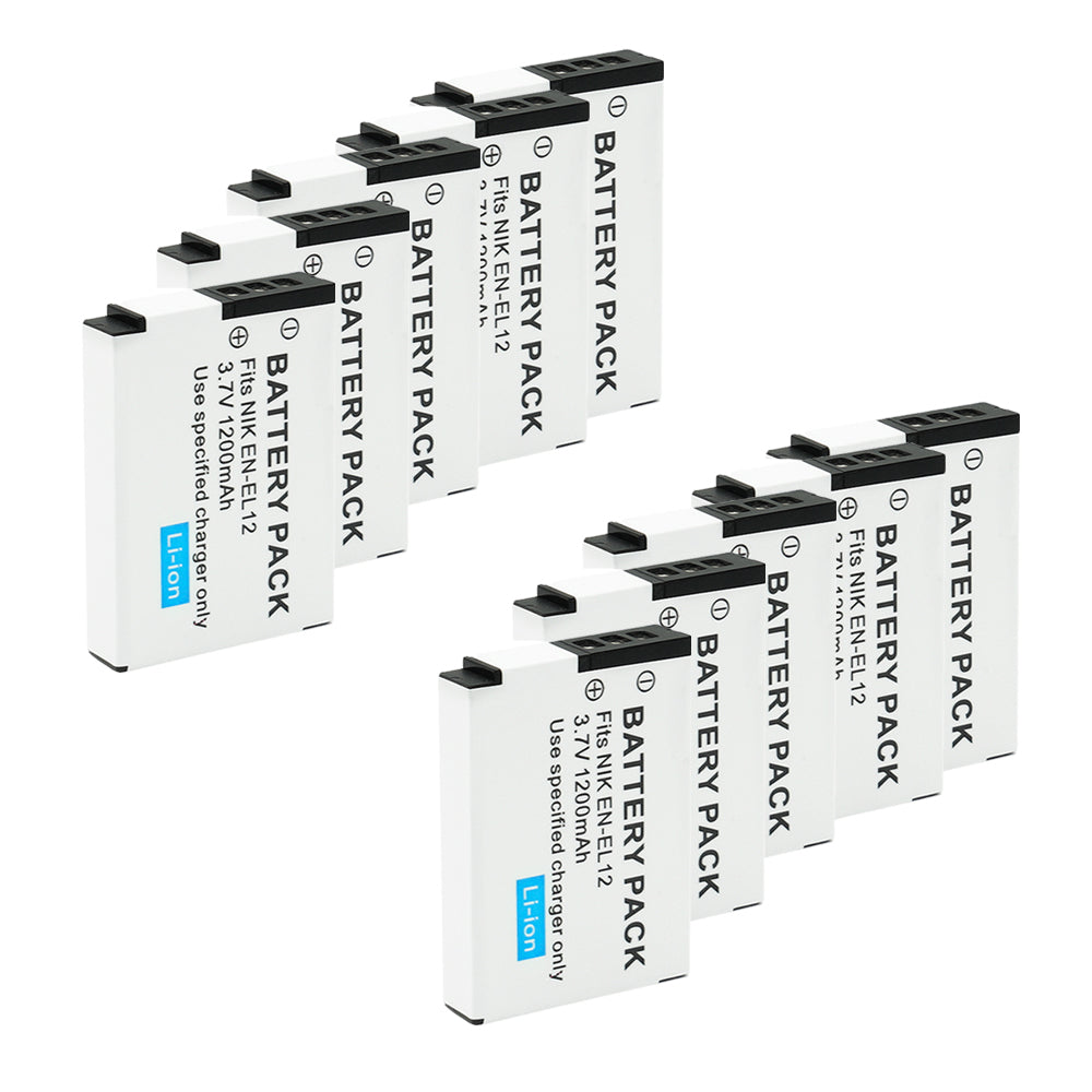 For Nikon EN-EL12 Battery Nikon Coolpix A900 A1000 B600  W300 1200mAh Camera Batteries
