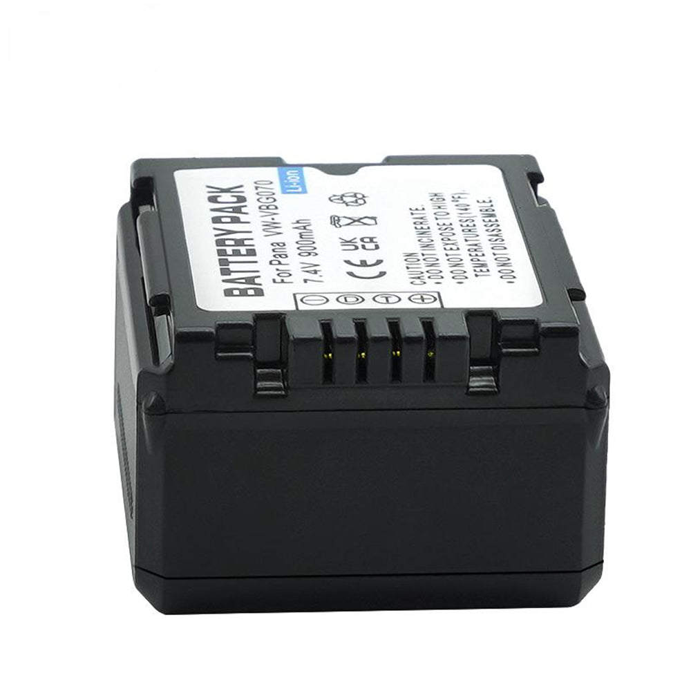 For Panasonic VW-VBG070 VW-VBG130 VWVBG260 Battery Replacement SDR-H40, SDR-H80 Series, HDC-HS700, TM700, HS300, TM300, HS250, SD20, HS20, 900mAh Camera Batteries