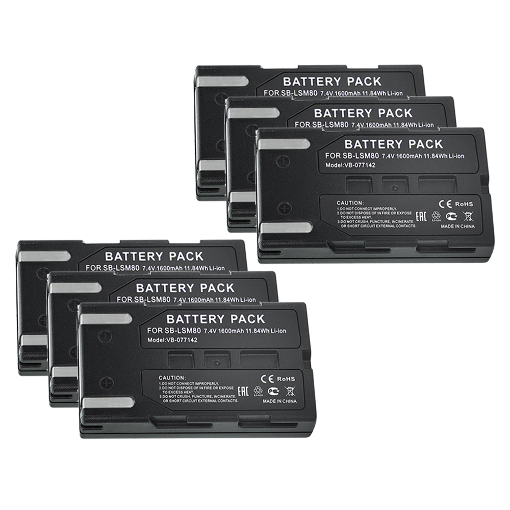 For Samsung SB-LSM80 Battery  SC-D263 SC-D351 SC-D352 SC-D353 SC-D354 1000mAh Camera Batteries