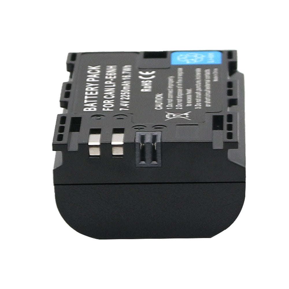 2-Pack of LP-E6NH Batteries and Battery Charger for Canon EOS R, 90D, 60D, 70D, 80D, 5D II, III, IV, 6D, 7D, 7D Mark II, XC10, XC15 Cameras